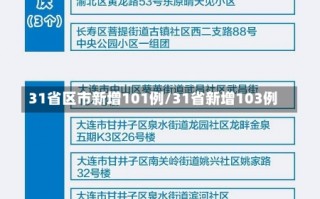 31省区市新增101例/31省新增103例