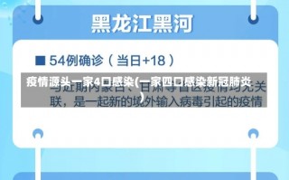 疫情源头一家4口感染(一家四口感染新冠肺炎)