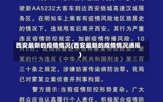 西安最新的疫情情况(西安最新的疫情情况通报)