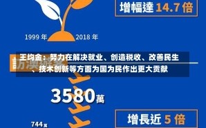 王均金：努力在解决就业、创造税收、改善民生、技术创新等方面为国为民作出更大贡献