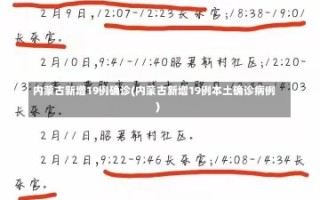 内蒙古新增19例确诊(内蒙古新增19例本土确诊病例)