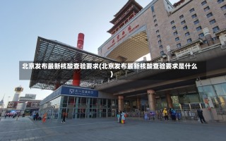 北京发布最新核酸查验要求(北京发布最新核酸查验要求是什么)