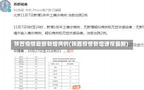 陕西疫情最新新增病例(陕西疫情新增通报最新)