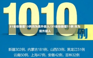 31省份新增13例均为境外输入/31省份新增11例 均为境外输入