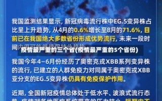 疫情最严重的三个省(疫情最严重的5个省份)