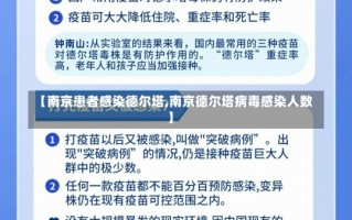 【南京患者感染德尔塔,南京德尔塔病毒感染人数】