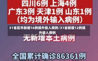 31省区市新增16例境外输入病例/31省新增12例境外输入病例