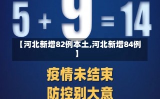 【河北新增82例本土,河北新增84例】