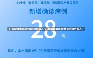 31省新增确诊2例均为境外输入/31省新增确诊28例 均为境外输入