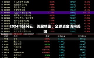 2024市场风云：美股领跑，全球资金涌向美国