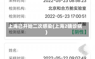 上海已开始二次感染(上海2确诊病)