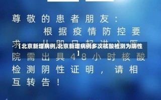 【北京新增病例,北京新增病例多次核酸检测为阴性】