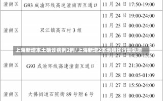 上海新增本土确诊病例2例/上海新增2本地确诊行动轨迹