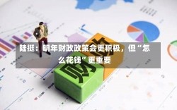 陆挺：明年财政政策会更积极，但“怎么花钱”更重要