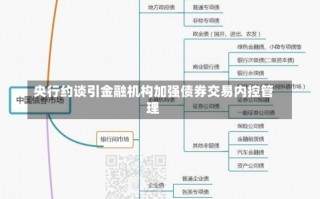 央行约谈引金融机构加强债券交易内控管理