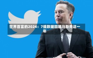 世界首富的2024：7组数据回顾马斯克这一年