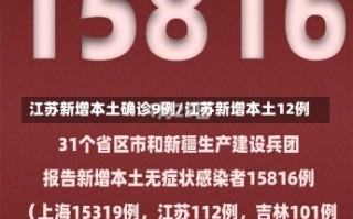 江苏新增本土确诊9例/江苏新增本土12例