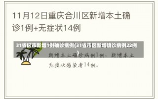 31省区市新增1例确诊病例(31省市区新增确诊病例22例)