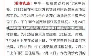 重庆新增6例本土确诊病例/重庆新增6例本土确诊病例行动轨迹