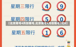 【北京限号4月份限号,北京限号4月份限号3和8】