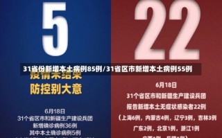 31省份新增本土病例85例/31省区市新增本土病例55例