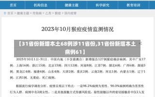 【31省份新增本土68例涉11省份,31省份新增本土病例61】