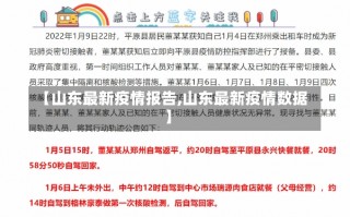 【山东最新疫情报告,山东最新疫情数据】