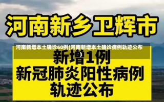 河南新增本土确诊60例(河南新增本土确诊病例轨迹公布)