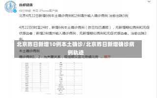 北京昨日新增10例本土确诊/北京昨日新增确诊病例轨迹