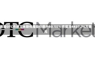 美国OTC市场艾米斯传播股价飙升80.00% 市值涨4437.76万美元