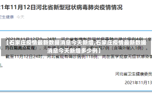 【石家庄疫情最新数据消息今天新增,石家庄疫情最新数据消息今天新增多少例】