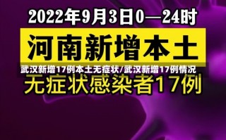 武汉新增17例本土无症状/武汉新增17例情况