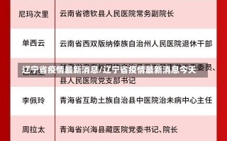 辽宁省疫情最新消息/辽宁省疫情最新消息今天