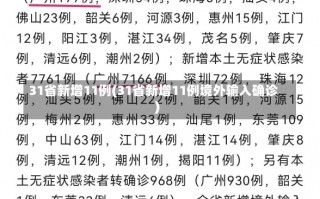 31省新增11例(31省新增11例境外输入确诊)