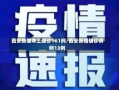 西安新增本土确诊161例/西安新增确诊病例13例