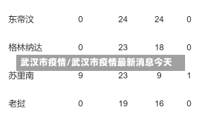 武汉市疫情/武汉市疫情最新消息今天