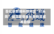 百亿级数据科技央企“打头阵” 锚定降低全社会物流成本目标