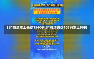 【31省增本土确诊1540例,31省增确诊107例本土90例】