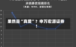 果然是“真爱”？申万宏源证券！