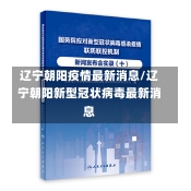 辽宁朝阳疫情最新消息/辽宁朝阳新型冠状病毒最新消息-第1张图片-建明新闻