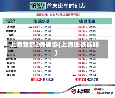 上海新增2例确诊(上海地铁线路)-第3张图片-建明新闻