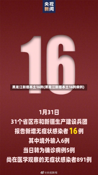 黑龙江新增本土16例(黑龙江新增本土16例病例)-第1张图片-建明新闻