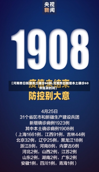 【河南昨日新增本土确诊60例,河南昨日新增本土确诊60例是真的吗】-第1张图片-建明新闻