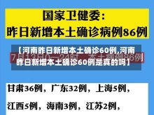 【河南昨日新增本土确诊60例,河南昨日新增本土确诊60例是真的吗】-第2张图片-建明新闻