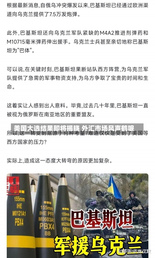 美国大选结果即将揭晓 外汇市场风声鹤唳-第1张图片-建明新闻