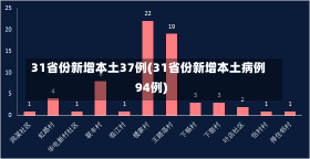 31省份新增本土37例(31省份新增本土病例94例)-第1张图片-建明新闻