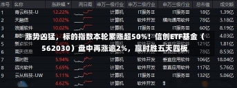 涨势凶猛，标的指数本轮累涨超50%！信创ETF基金（562030）盘中再涨逾2%，赢时胜五天四板-第1张图片-建明新闻