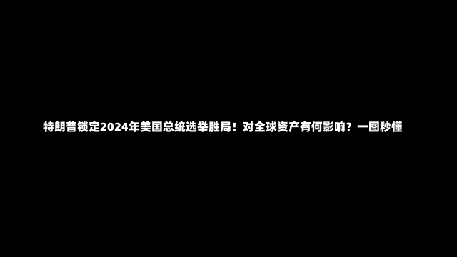 特朗普锁定2024年美国总统选举胜局！对全球资产有何影响？一图秒懂-第1张图片-建明新闻