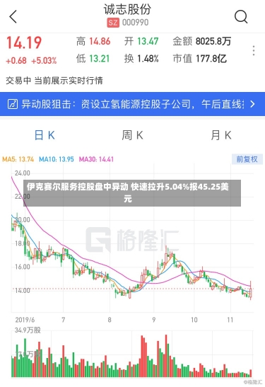 伊克赛尔服务控股盘中异动 快速拉升5.04%报45.25美元-第1张图片-建明新闻