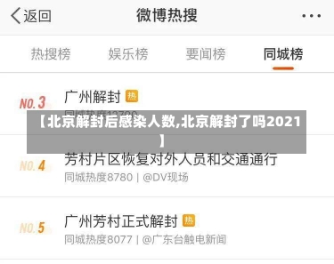 【北京解封后感染人数,北京解封了吗2021】-第1张图片-建明新闻